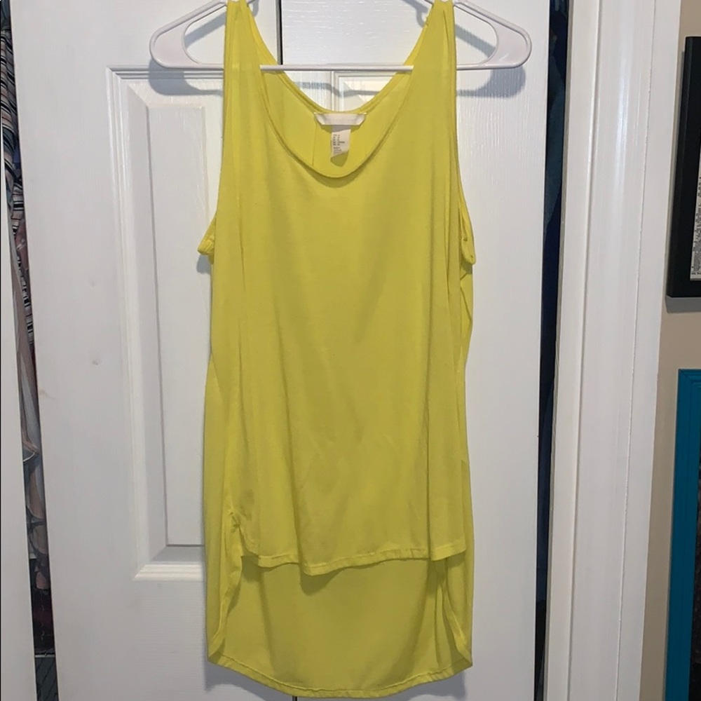 H&M | Hi-Lo Yellow Tank - Picture 1 of 3